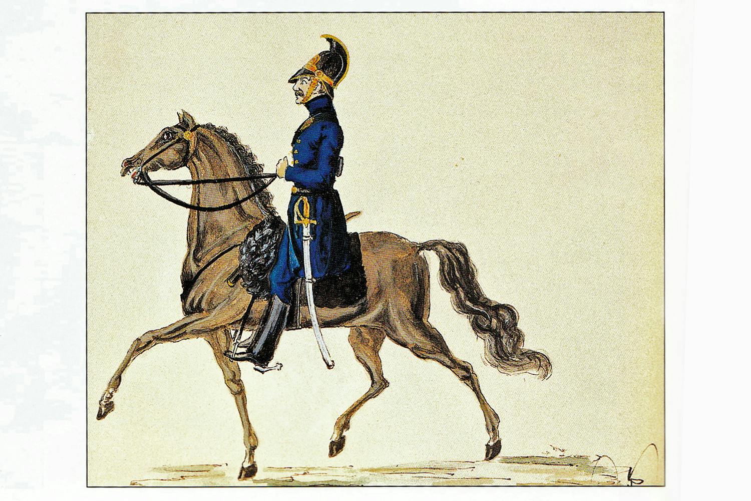kustupplysningsman 1833 ars uniform